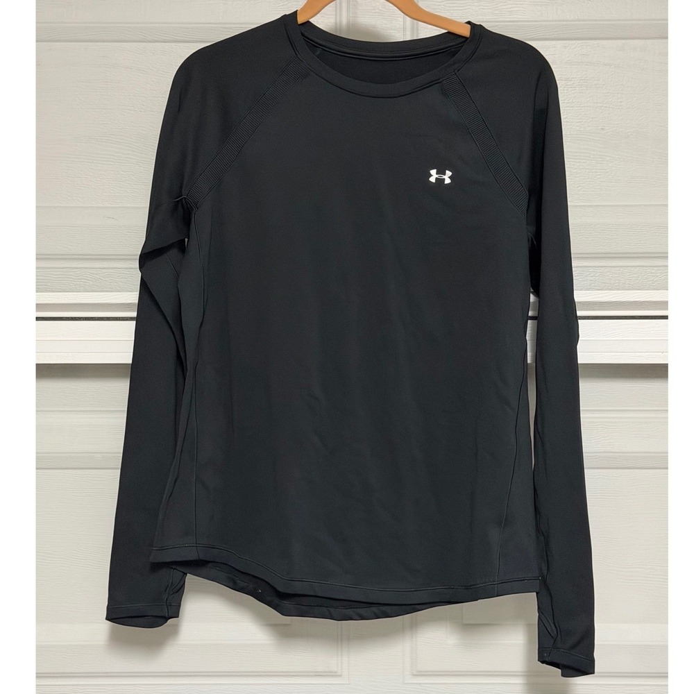 Under Armour Women's M ColdGear Black Long Sleeve Compression Shirt performance